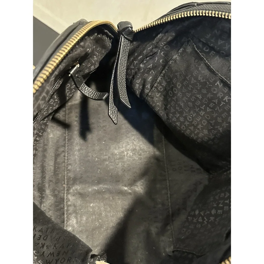 Kate Spade Black Leather Purse (missing‎ Strap)